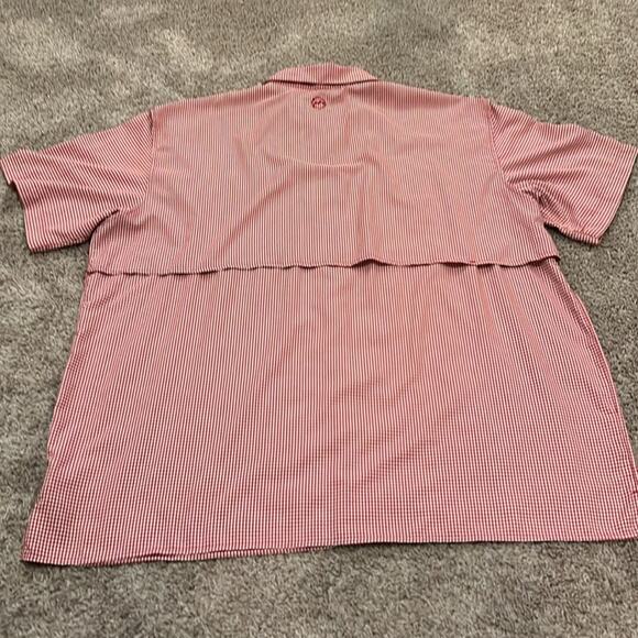 Magellan Outdoors Fish Gear shirt 2XL Red Check Fishing Beach Relaxed Fit XXL - Picture 12 of 16